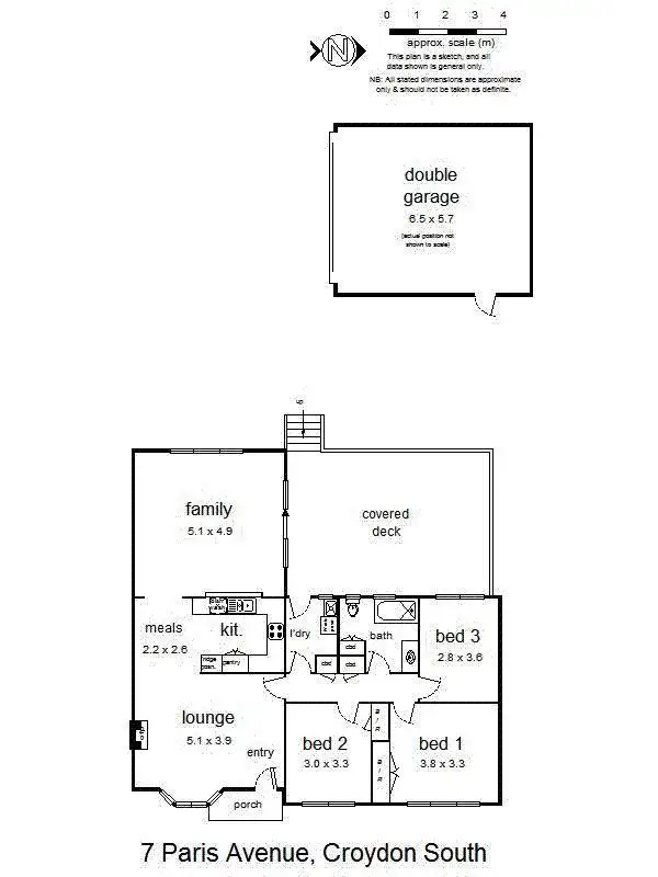 Floorplan of Homely house listing, 7 Paris Avenue, Croydon South VIC 3136