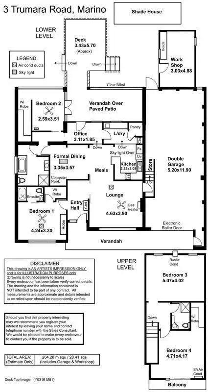 Floorplan of Homely house listing, 3 Trumara Road, Marino SA 5049