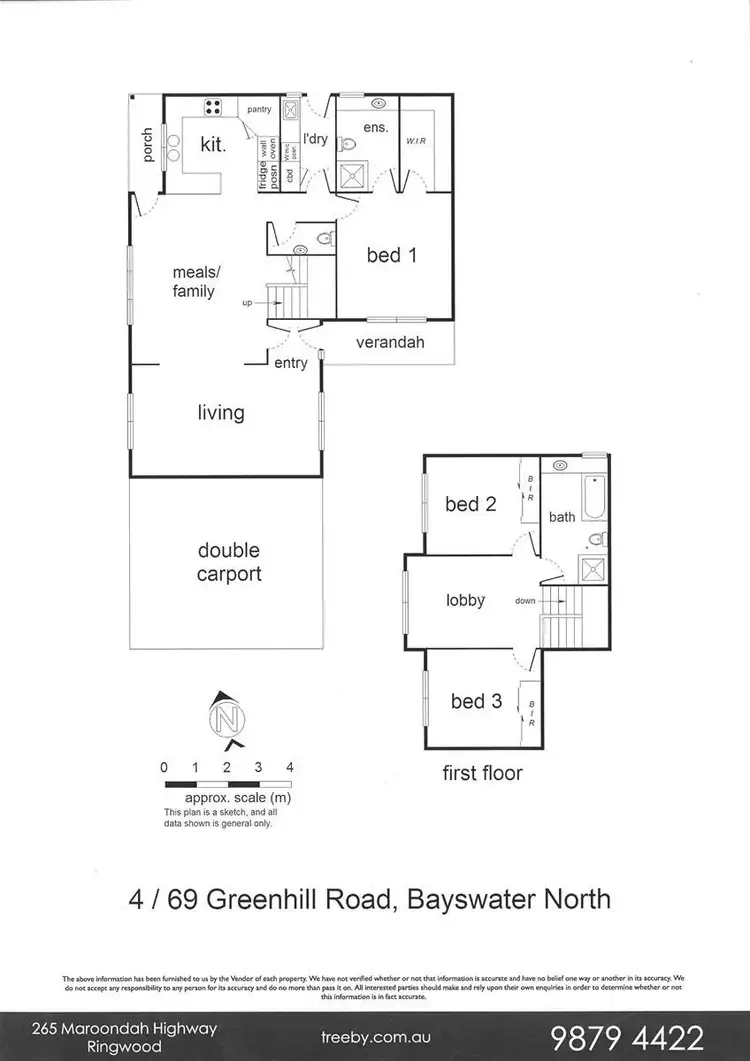 Floorplan of Homely house listing, 4/69 Greenhill Road, Bayswater North VIC 3153