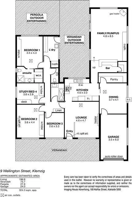 Floorplan of Homely house listing, 9 Wellington Street, Klemzig SA 5087