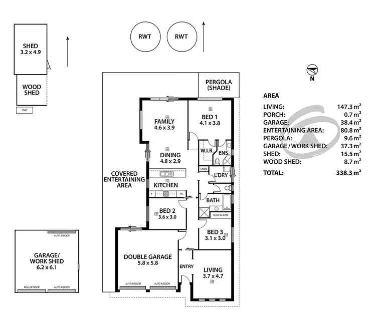 Floorplan of Homely house listing, 14 Nursery Road, Kanmantoo SA 5252