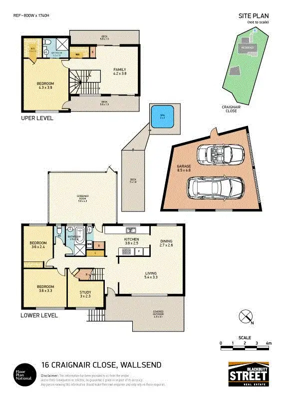 Floorplan of Homely house listing, 16 Craignair Street, Wallsend NSW 2287