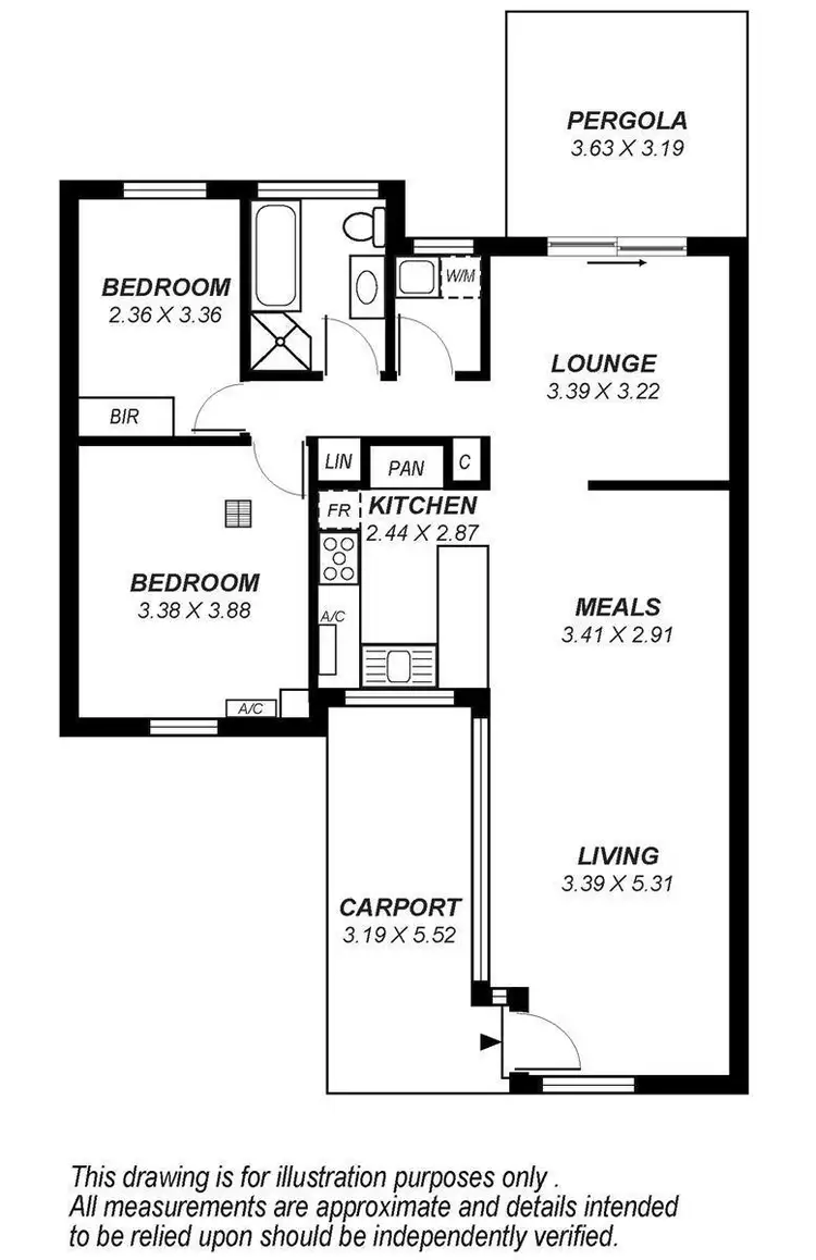 Floorplan of Homely unit listing, 3/112 Wattle Street, Fullarton SA 5063