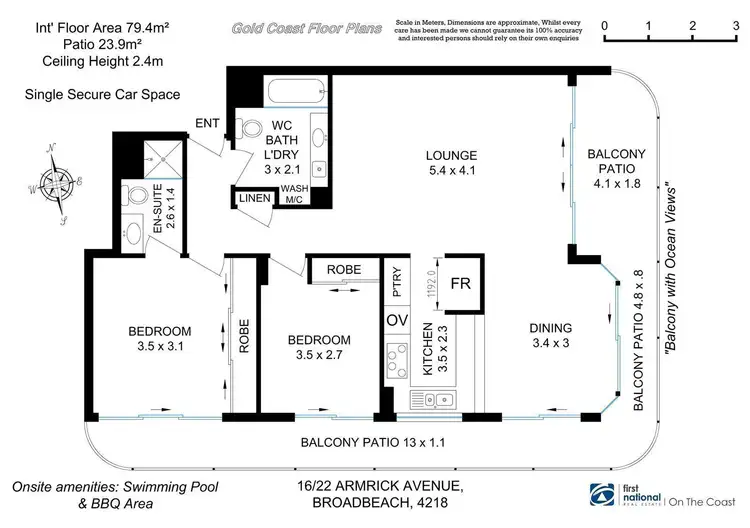 Floorplan of Homely apartment listing, 16/22 Armrick Avenue, Broadbeach QLD 4218