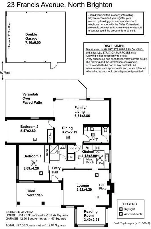 Floorplan of Homely house listing, 23 Francis Street, North Brighton SA 5048