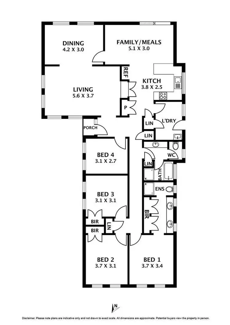 Floorplan of Homely house listing, 349 Elizabeth Drive, Sunbury VIC 3429