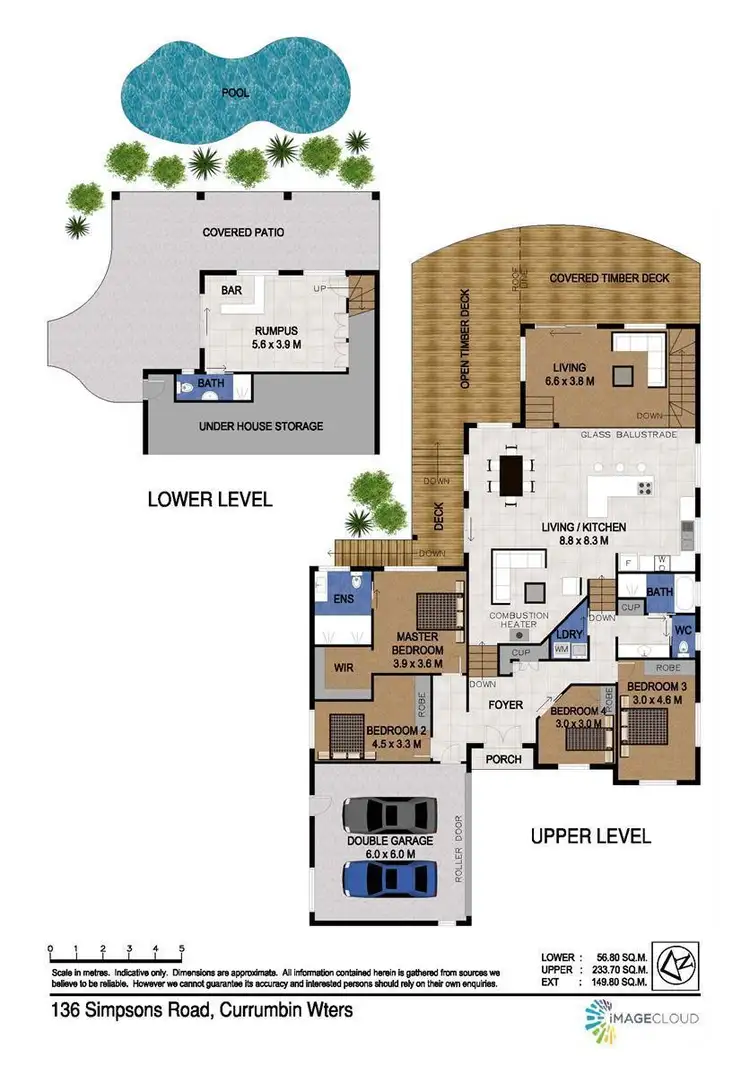 Floorplan of Homely house listing, 136 Simpsons Road, Currumbin Waters QLD 4223