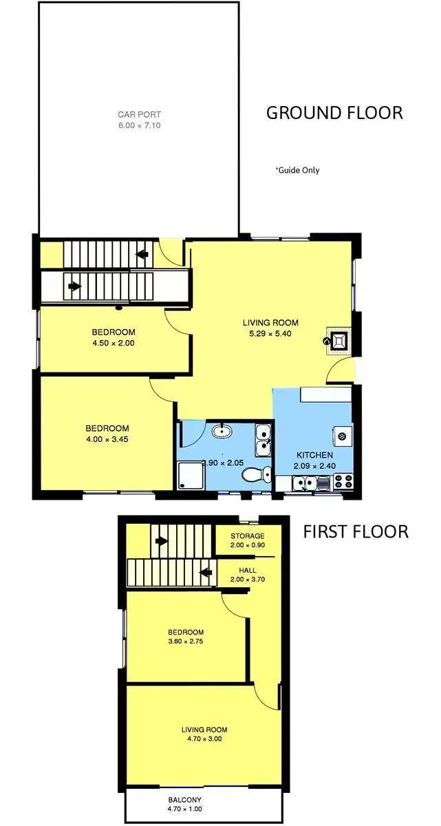 Floorplan of Homely house listing, 14 Evandale Avenue, Portarlington VIC 3223