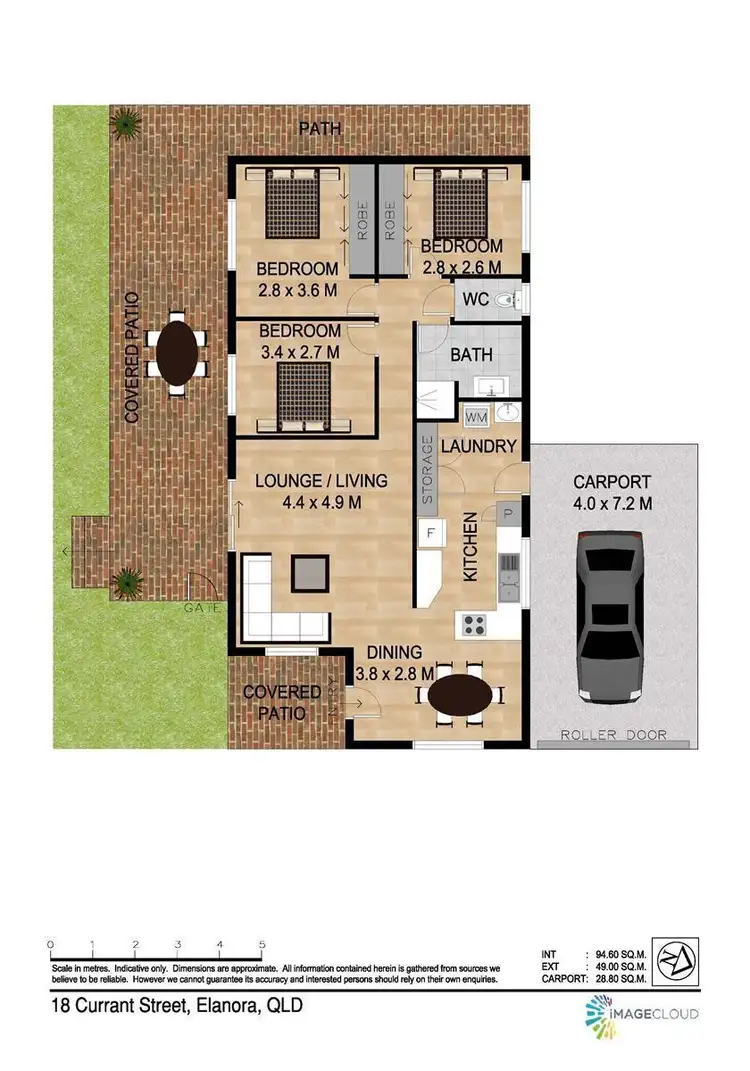 Floorplan of Homely house listing, 18 Currant Street, Elanora QLD 4221