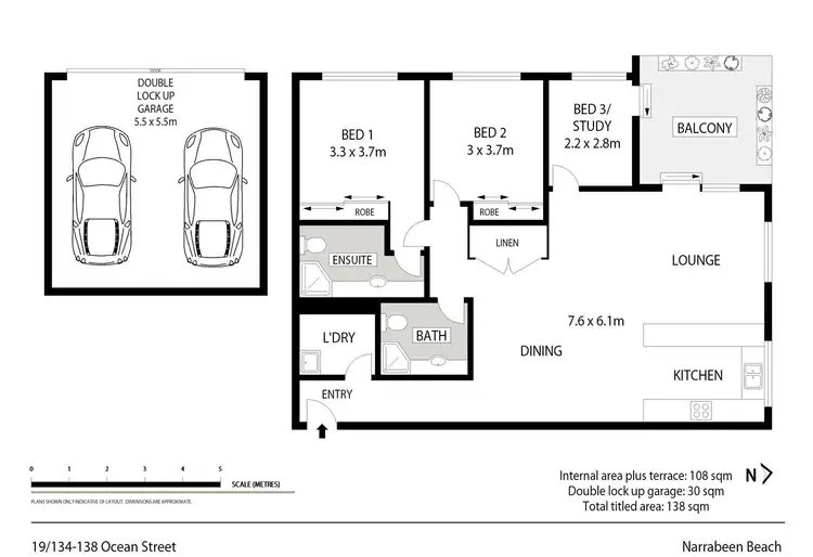 Floorplan of Homely unit listing, 19/134-138 Ocean Street, Narrabeen NSW 2101