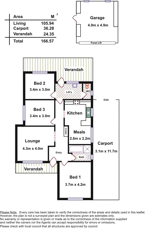 Floorplan of Homely house listing, 59 Newcastle Street, Rosewater SA 5013