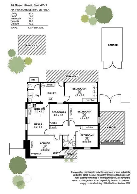 Floorplan of Homely house listing, 24 Barton Street, Blair Athol SA 5084