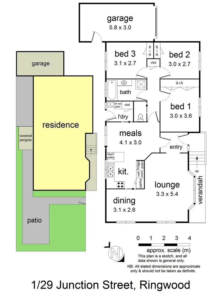 Floorplan of Homely unit listing, 1/29 Junction Street, Ringwood VIC 3134