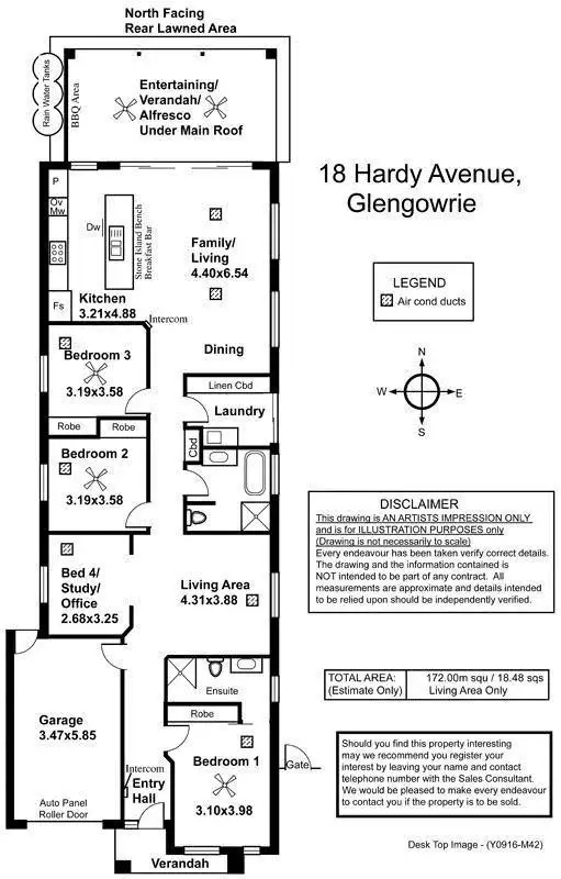 Floorplan of Homely house listing, 18A Hardy Avenue, Glengowrie SA 5044