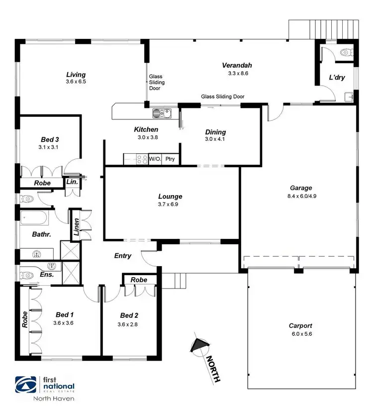 Floorplan of Homely house listing, 371 Ocean Drive, Laurieton NSW 2443