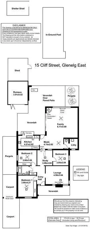 Floorplan of Homely house listing, 15 Cliff Street, Glenelg East SA 5045
