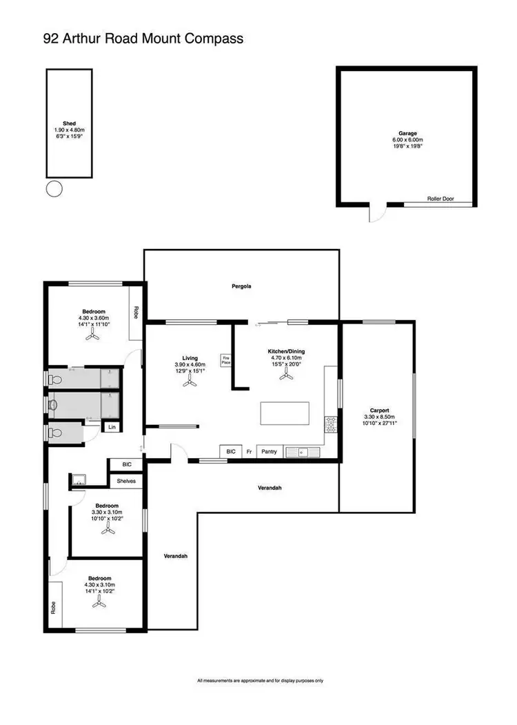Floorplan of Homely house listing, 92 Arthur Road, Mount Compass SA 5210