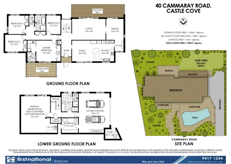Floorplan of Homely house listing, 40 Cammaray Road, Castle Cove NSW 2069