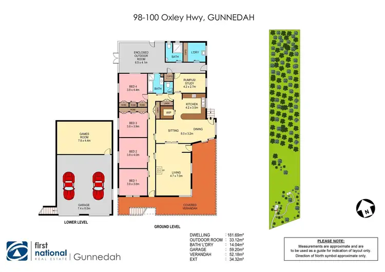 Floorplan of Homely house listing, "Burrendah" 98-100 Oxley Highway, Gunnedah NSW 2380
