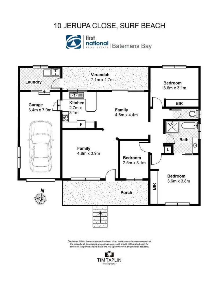 Floorplan of Homely house listing, 10 Jerupa Close, Surf Beach NSW 2536