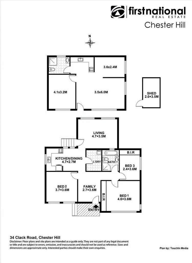 Floorplan of Homely house listing, 34 Clack Road, Chester Hill NSW 2162