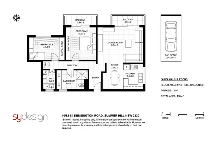 Floorplan of Homely apartment listing, 10/82-84 Kensington Road, Summer Hill NSW 2130