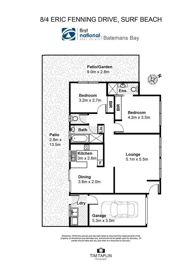Floorplan of Homely unit listing, 8/4 Eric Fenning Drive, Surf Beach NSW 2536