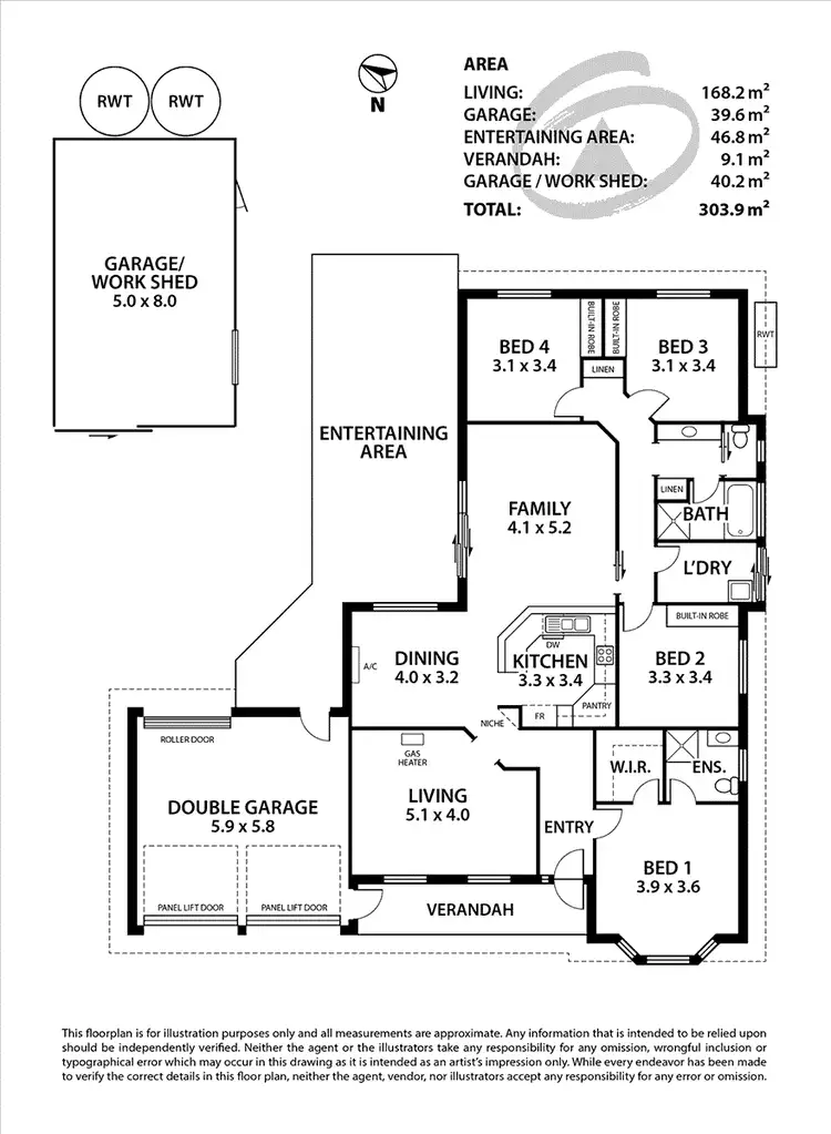 Floorplan of Homely house listing, 3 Strathoak Crescent, Strathalbyn SA 5255