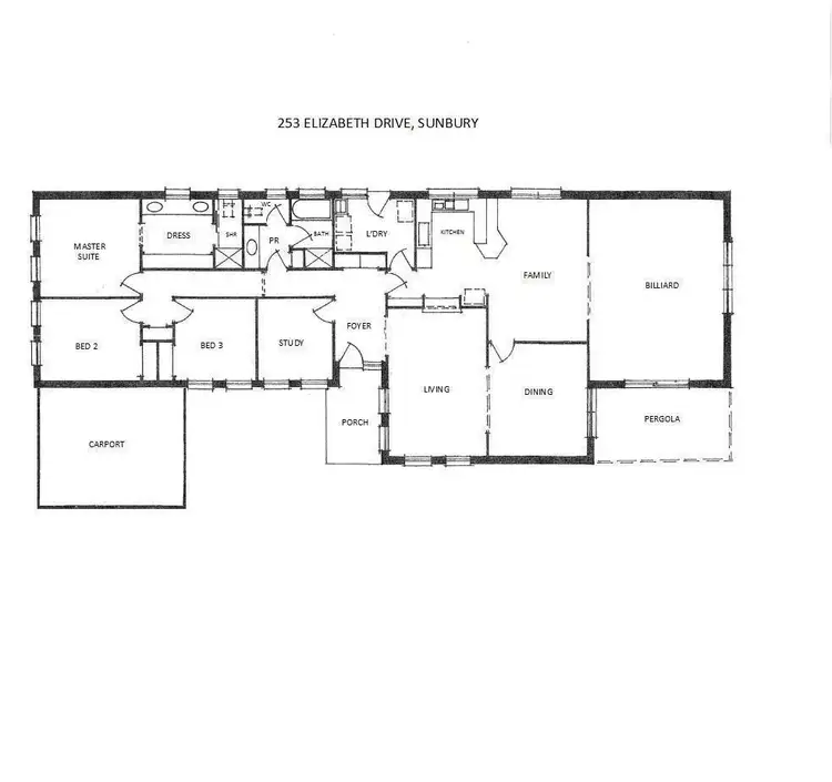 Floorplan of Homely house listing, 253 Elizabeth Drive, Sunbury VIC 3429