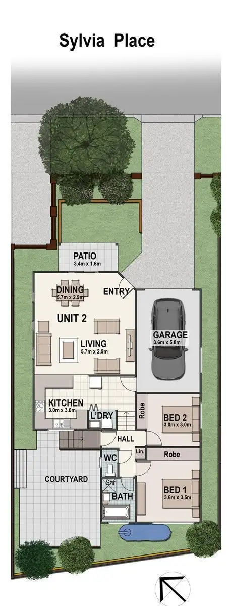 Floorplan of Homely house listing, House 2/6 Bottlebrush Road, Mount Hutton NSW 2290