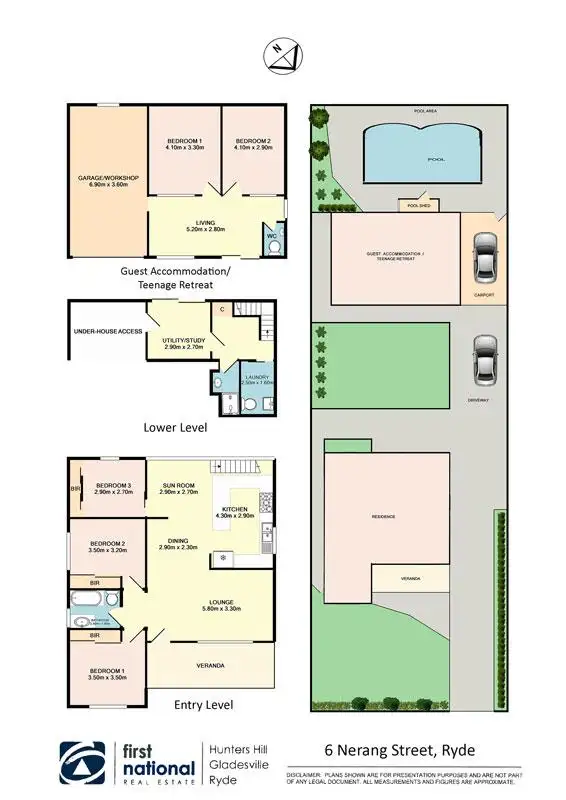 Floorplan of Homely house listing, 6 Nerang Street, Ryde NSW 2112