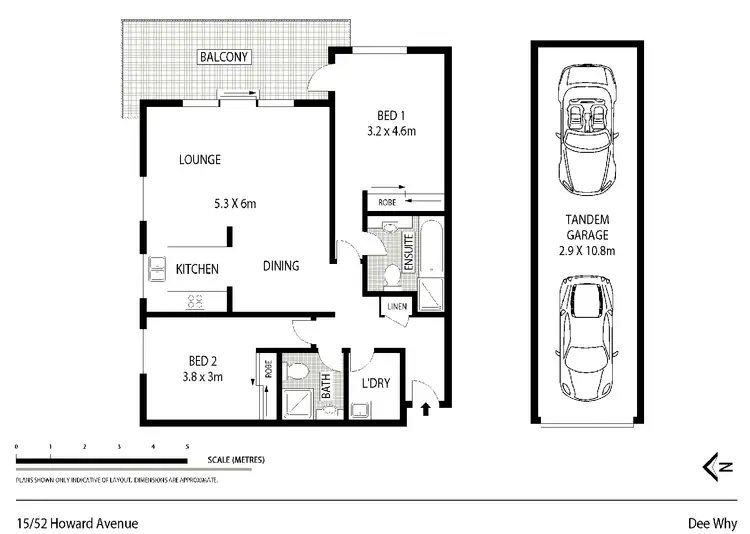 Floorplan of Homely unit listing, 15/52-58 Howard Avenue, Dee Why NSW 2099