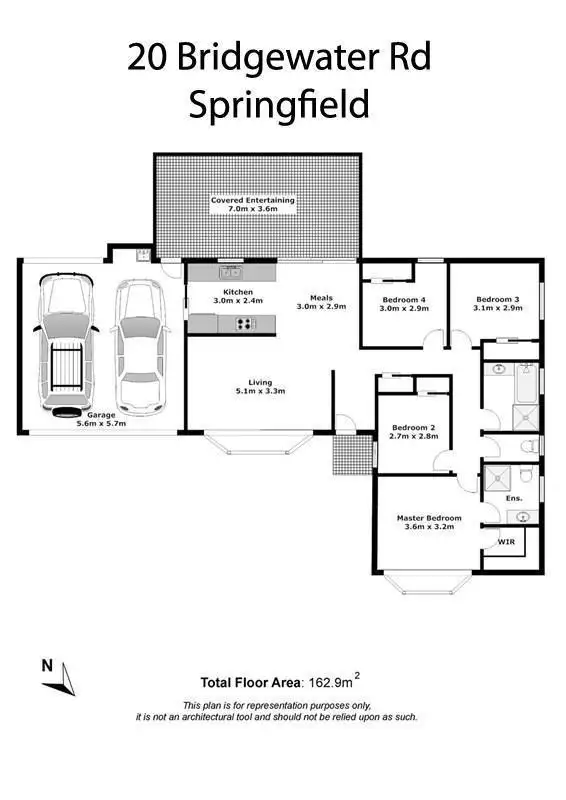 Floorplan of Homely house listing, 20 Bridgewater Road, Springfield QLD 4300