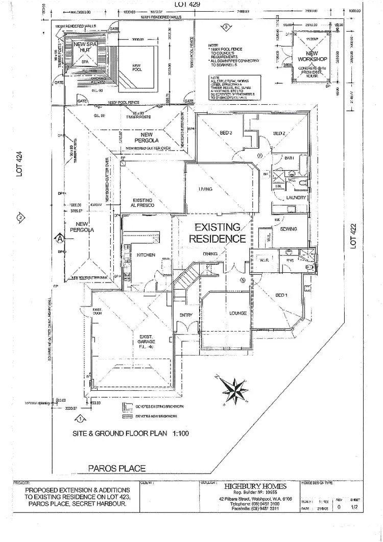Floorplan of Homely house listing, 5 Paros Place, Secret Harbour WA 6173