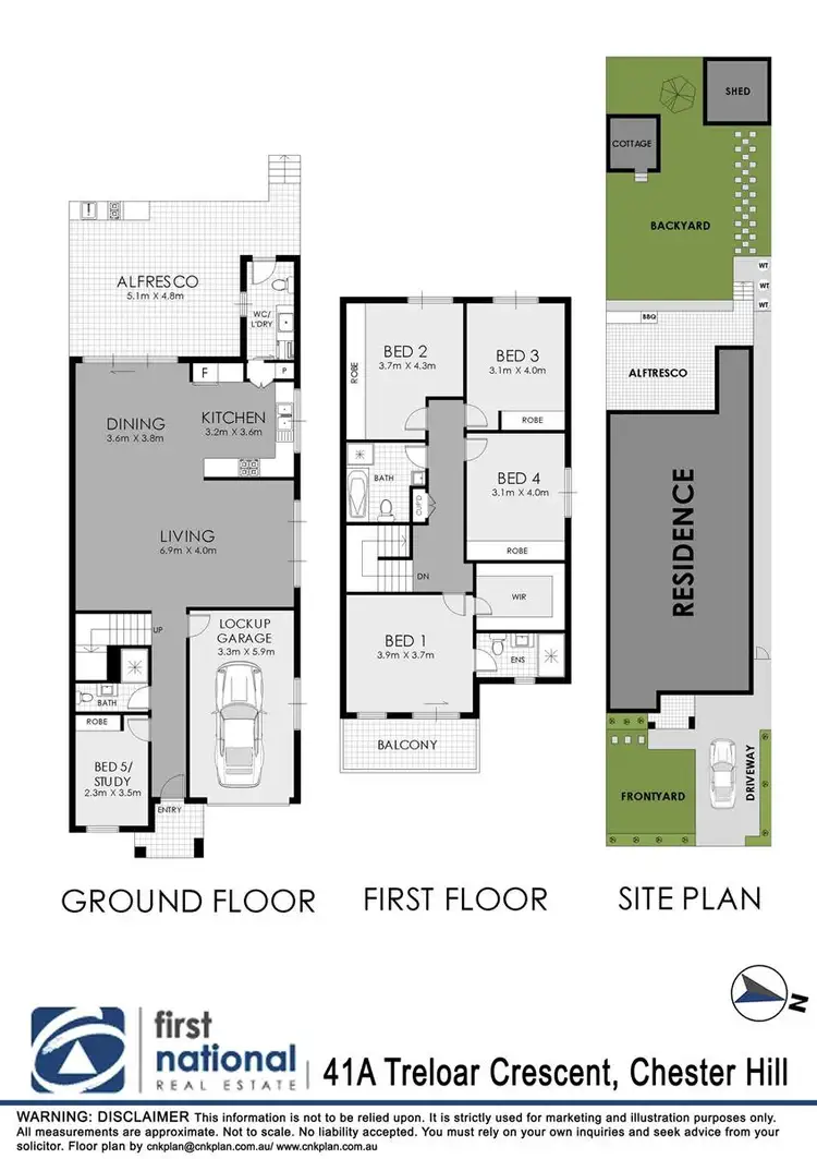 Floorplan of Homely semi-detached listing, 41A Treloar Crescent, Chester Hill NSW 2162