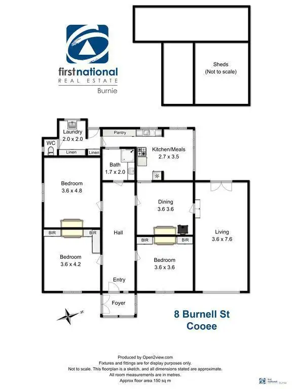 Floorplan of Homely house listing, 8 Burnell Street, Cooee TAS 7320
