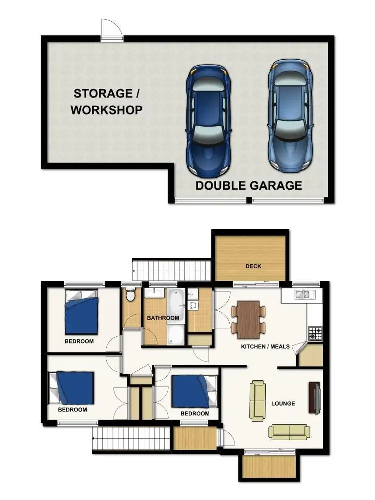 Floorplan of Homely house listing, 21 Polaris Avenue, Kingston QLD 4114