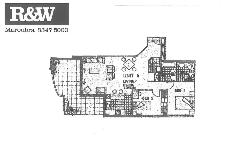 Floorplan of Homely apartment listing, 706/98 Maroubra Road, Maroubra NSW 2035