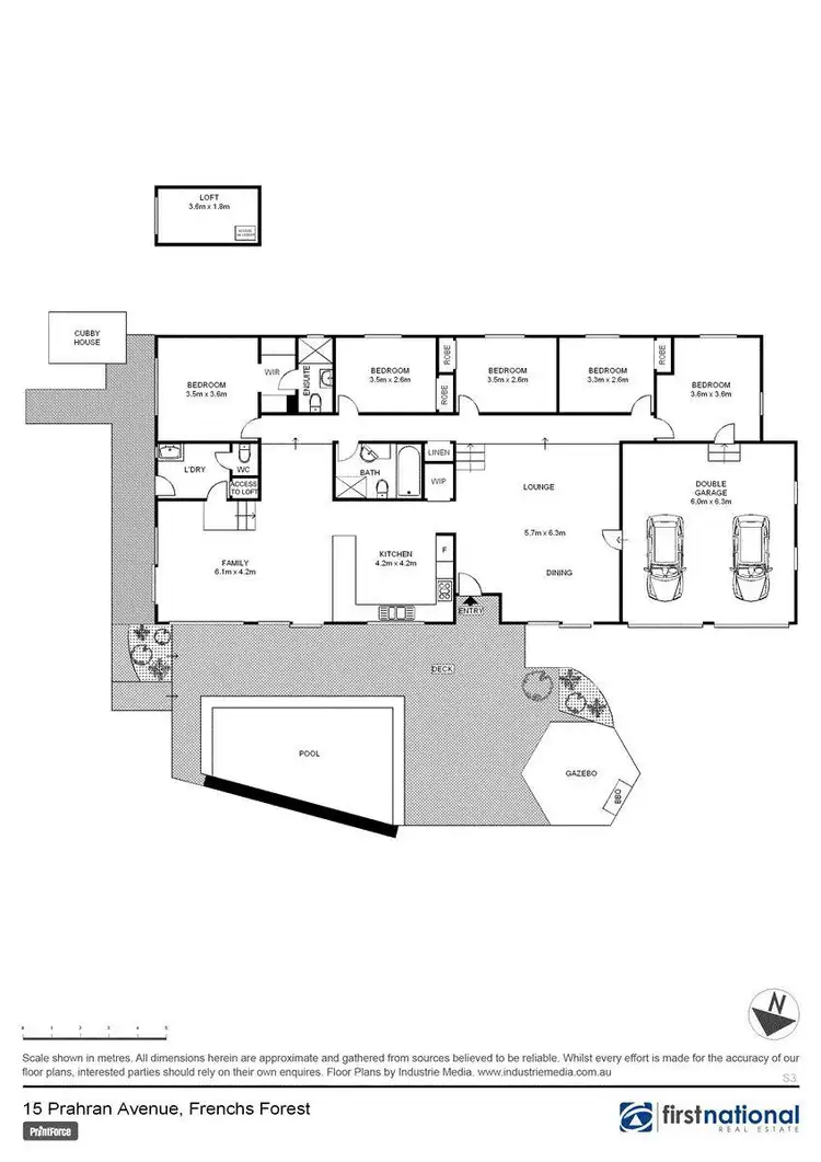 Floorplan of Homely house listing, 15 Prahran Avenue, Frenchs Forest NSW 2086
