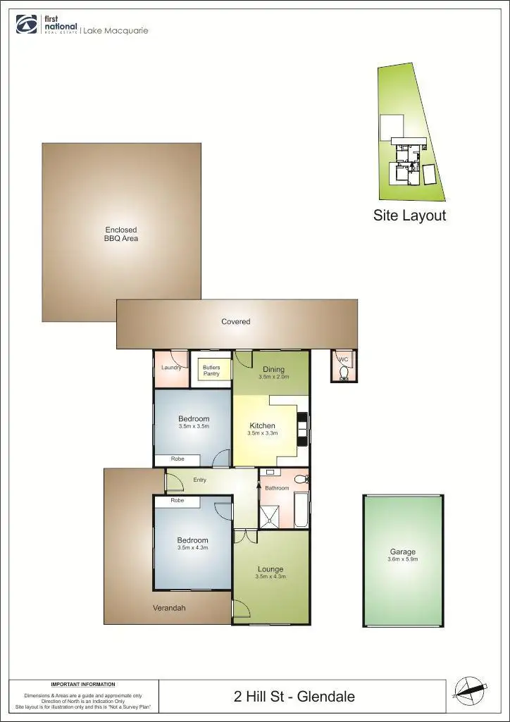 Floorplan of Homely house listing, 2 Hill Street, Glendale NSW 2285