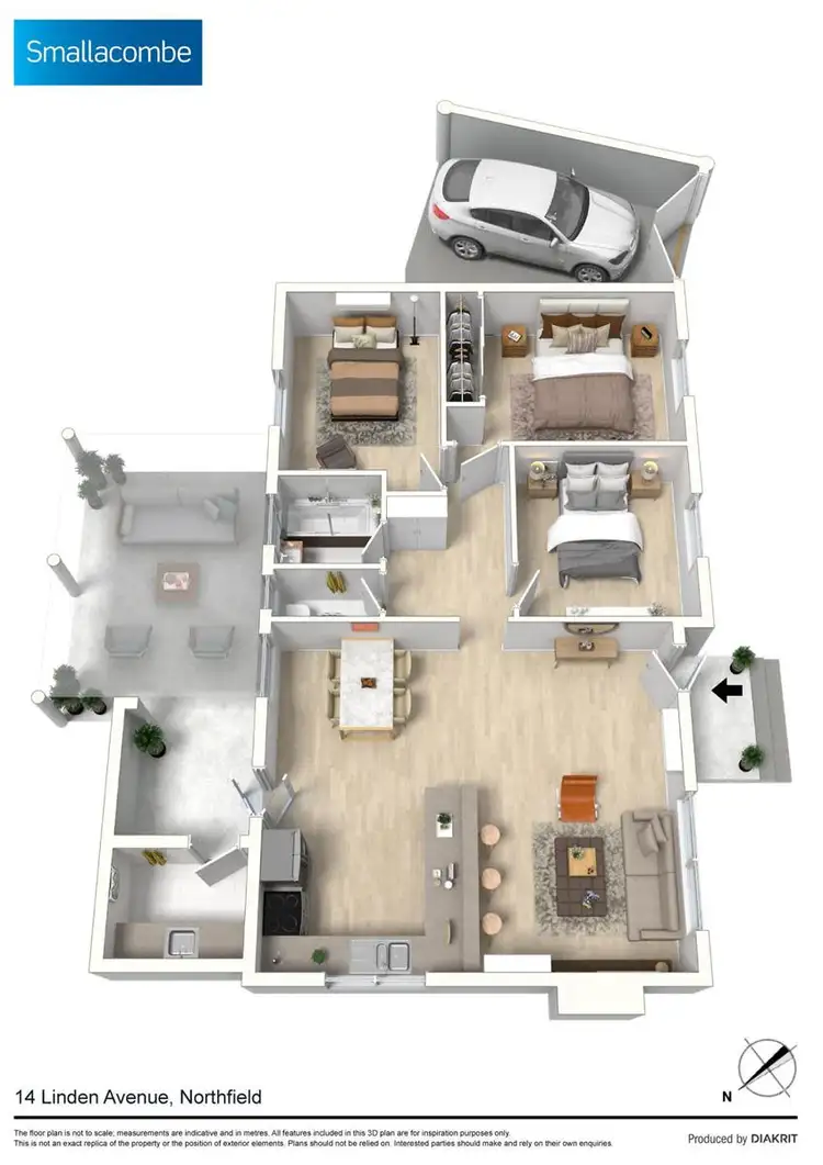 Floorplan of Homely house listing, 14 Linden Avenue, Northfield SA 5085