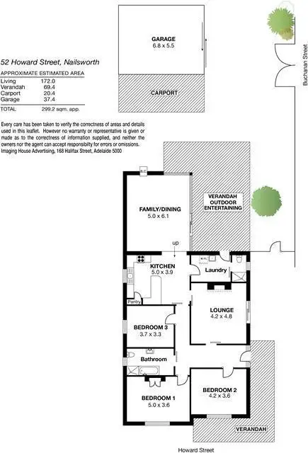 Floorplan of Homely house listing, 52 Howard Street, Nailsworth SA 5083