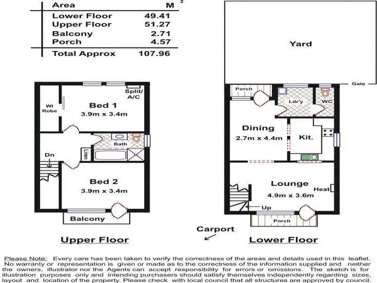 Floorplan of Homely unit listing, 9/22 Cohen Court, Clovelly Park SA 5042