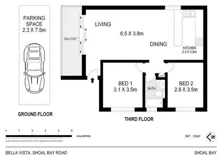 Floorplan of Homely unit listing, 12/19-21 Shoal Bay Road, Shoal Bay NSW 2315