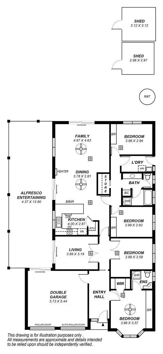 Floorplan of Homely house listing, 4 Richmond Road, Westbourne Park SA 5041