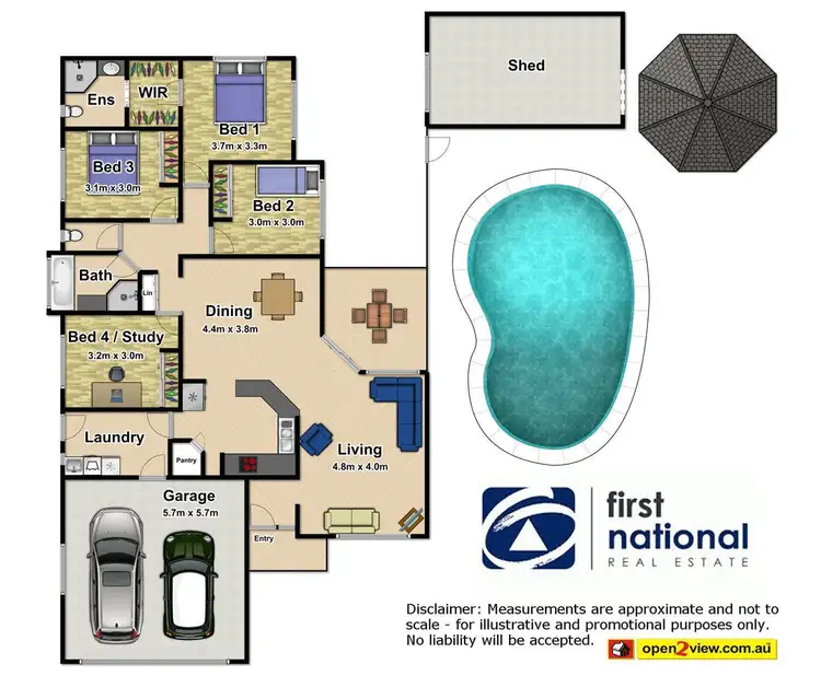 Floorplan of Homely house listing, 17 Bronte Close, Kewarra Beach QLD 4879
