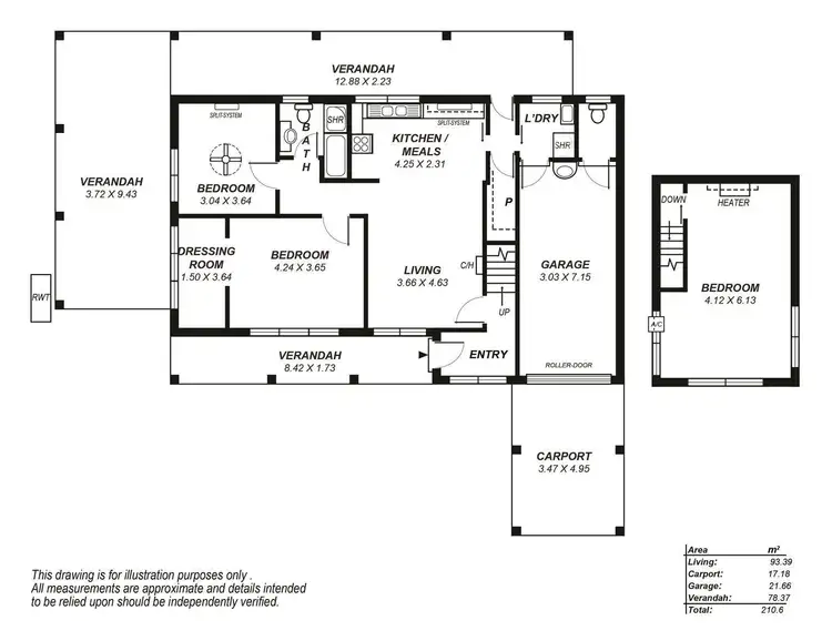 Floorplan of Homely house listing, 1/23 Chasewater Street, Lower Mitcham SA 5062