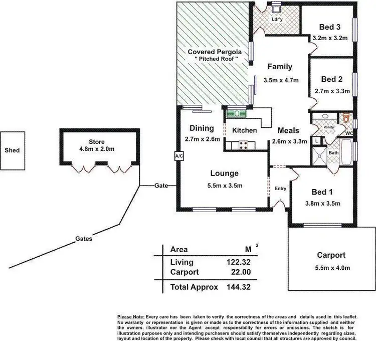 Floorplan of Homely house listing, 1 Gibbs Crescent, Golden Grove SA 5125