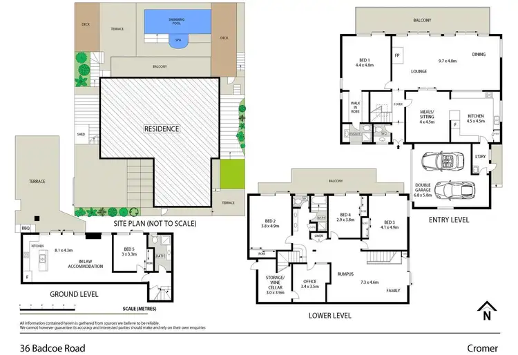 Floorplan of Homely house listing, 36 Badcoe Road, Cromer NSW 2099