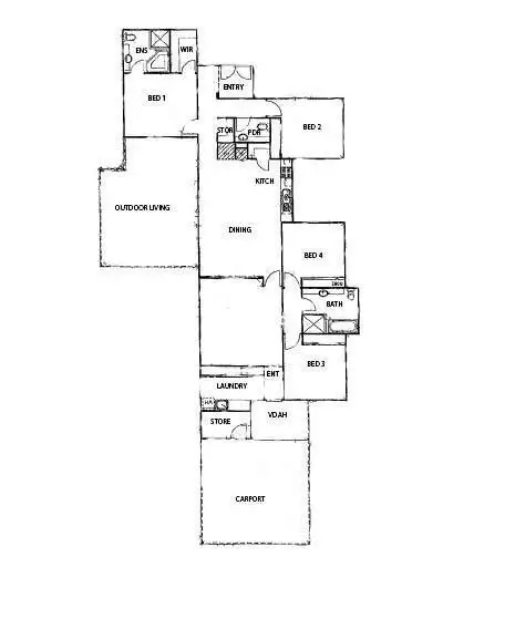 Floorplan of Homely house listing, 45 Tomarito  Crescent, Bilingurr WA 6725